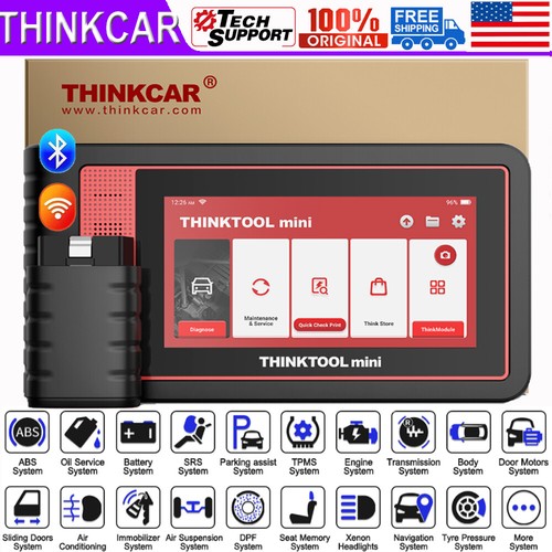 THINKTOOL MINI OBD2 Scanner All System Diagnostic Tool ECU Coding ...