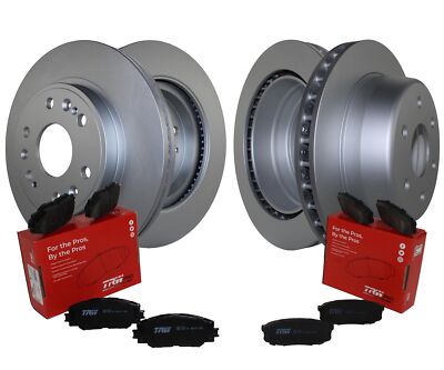 Front & Rear Brake Kit Disc Rotors TRW Pro Ceramic Pads For Express Savana 1500