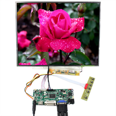 HD DVI VGA LCD Controller Board 15'' 1024x768 LP150X09 LTN150XB QD15XL06 LCD