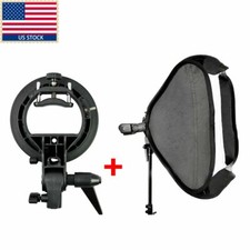 GODOX 60 x 60cm softbox S-Type Bowens Mount Holder Bracket f speedlite flash
