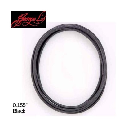 George L's 0.155'' Patch Cable, Black - Bulk cable, per foot