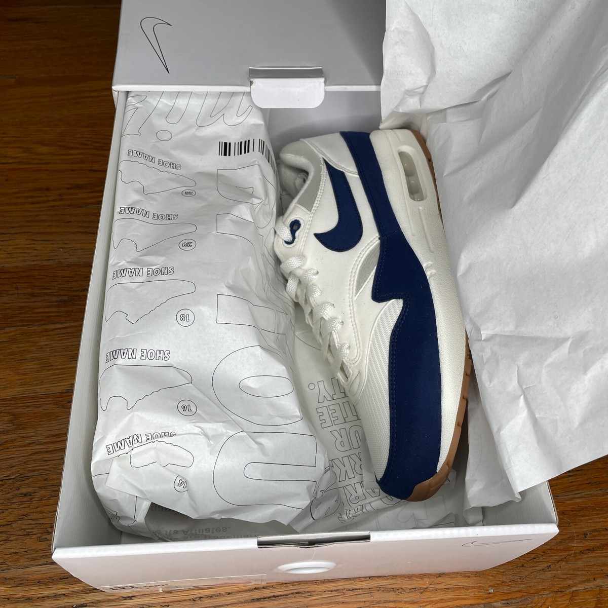 Nike Air Max 1 '87 ID By You Blue White Men's New With Box Nike Air Max 1 '87 ID By You Blue White Men's New With Box