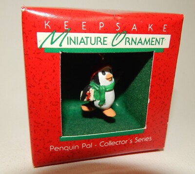 Hallmark Miniature Christmas Ornament - Peguin Pals 1st in Series - MIB