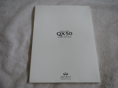 2017 2018 2019 INFINITI QX50 QX-50 GLOBAL TEST DRIVE PRESS KIT NOTEBOOK W PEN