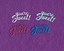 YOU'RE SWEET die cuts scrapbook cards
