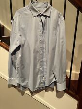 ARMANI COLLEZIONI MENS LIGHT BLUE DRESS SHIRT SIZE 43CM GOOD CONDITION