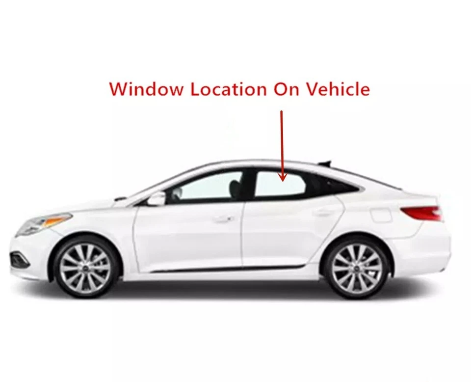 Fit 2012-2017 Hyundai Azera Driver Left Side Rear Door Window Door Glass Foto 2 de 4