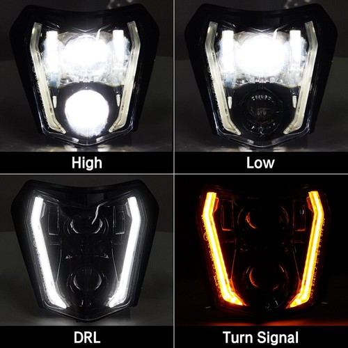 LED Headlight With Turn signal For KTM 250 XC-W 300 EXC 350 EXCF 450 EXC EXC-F - Picture 5 of 19