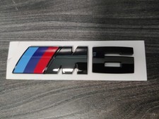 BMW M6 BLACK BADGE IN GLOSS BLACK, ADHESIVE, OEM+ ,For Rear boot