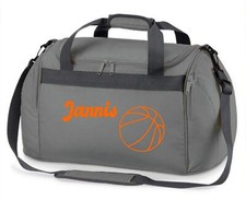 Sporttasche mit Namen personalisiert f&uuml;r Kinder, Basketball