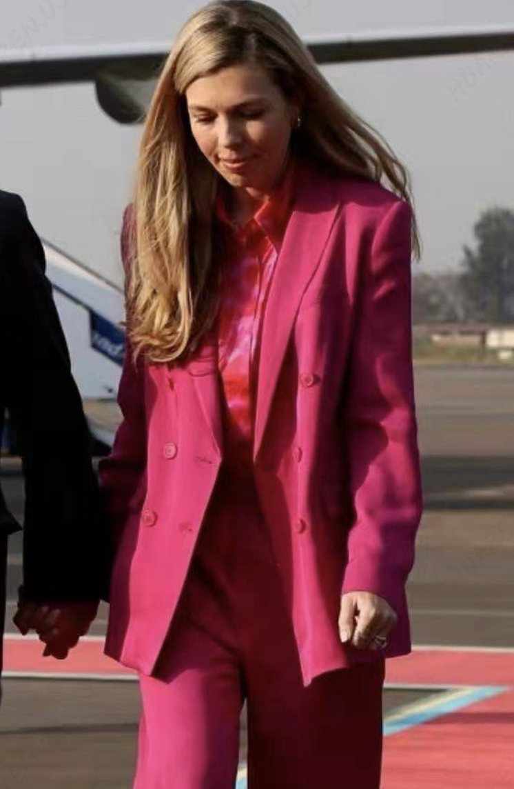 ZARA Women NEW Double Breasted FLOWY BUTTONED BLAZER FUCHSIA 2991