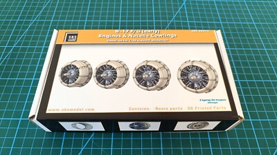 SBS Model B-17 F/G (Early) Engine & Cowling set for HK Models kit