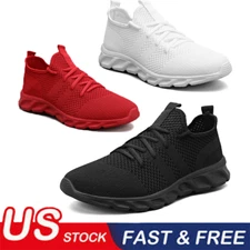 Men's Running Walking Jogging Shoes Casual Sneakers Tennis Outdoor Gym Athletic