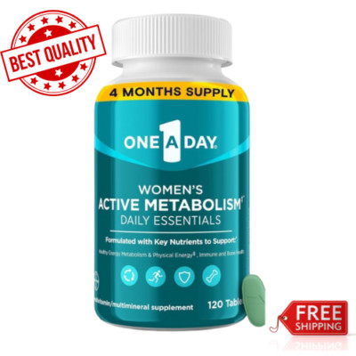 One A Day Women's Active Metabolism Daily Essential, Multivitamin, 120 Tablets
