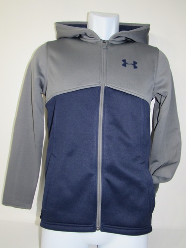 Under Armour ColdGear Full Zip Hooded Jacket Youth size YL G Pick Navy, R Blue - Picture 18 of 34