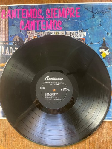 Olga Chorens & Tony Alvarez – Cantemos, Siempre Cantemos... LP Puerto Rico VG - Picture 4 of 6