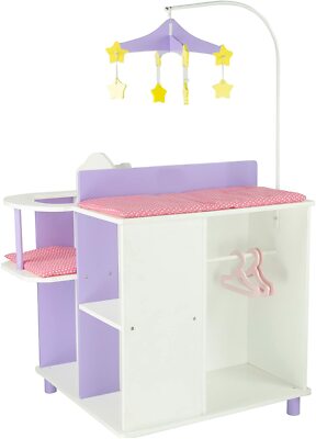 Doll Play Nursery Kit Changing Dollys Kids Role Play Take Care of Baby Toys Cute