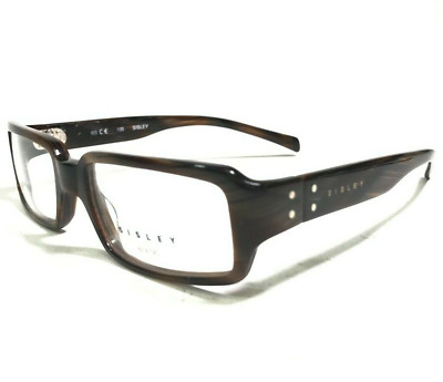 Sisley Eyeglasses Frames SLY598 R41 Brown Horn Rectangular Full Rim 51-18-135