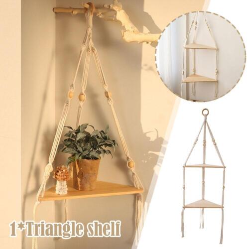 Floating Shelves Wood Stand Home Wall Hanging Decor Shelf Triangle RaY1 E0P6 - Picture 1 of 14
