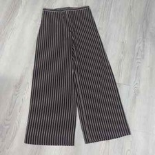 Ralph Lauren collection purple label silk blend pants 6 zipper wide leg