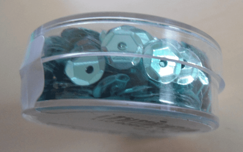 Glorex @ 1 Dose Paillettenschüssel @ 6 mm @ hellgrün @ 30 Stk. @ NEU - Bild 4 von 5