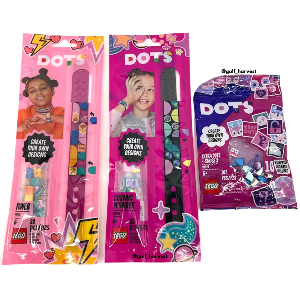Lego DOTS 41903/41919 Cosmic Wonder/Power Bracelets 41921 Series