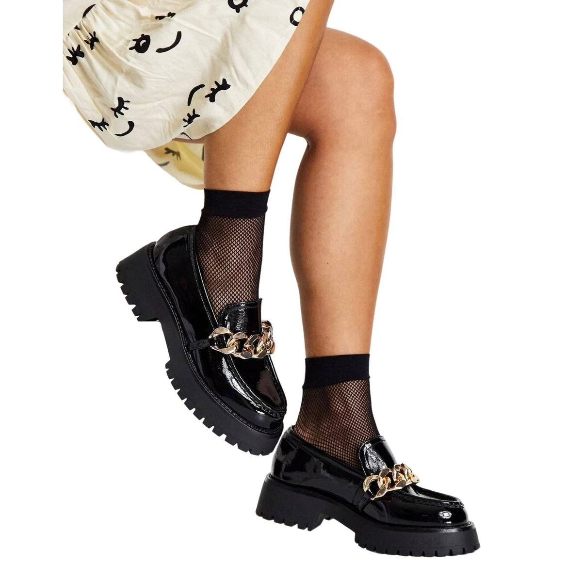 Asos patent hotsell loafers