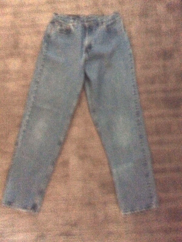 Womens Levis 561 Loose Fit Straight Leg Blue Denim Jeans. Size 12