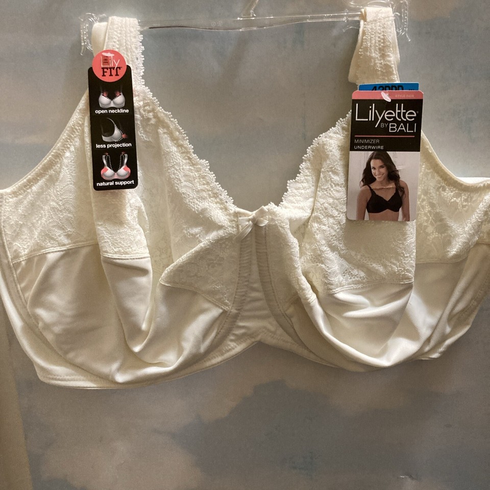 Lilyette By Bali Minimizer Underwire Bra Style 0428 Size 42 DDD NWT Retail 48 eBay