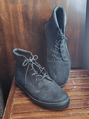 Timberland Dausette Ortholite Women's Sneaker Boots Black Nubuck Ankle Size 9.5