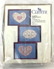 Country Quilt Cards Kit Set Of 3 Hearts Current 5" x 7" Made In USA #11007-0