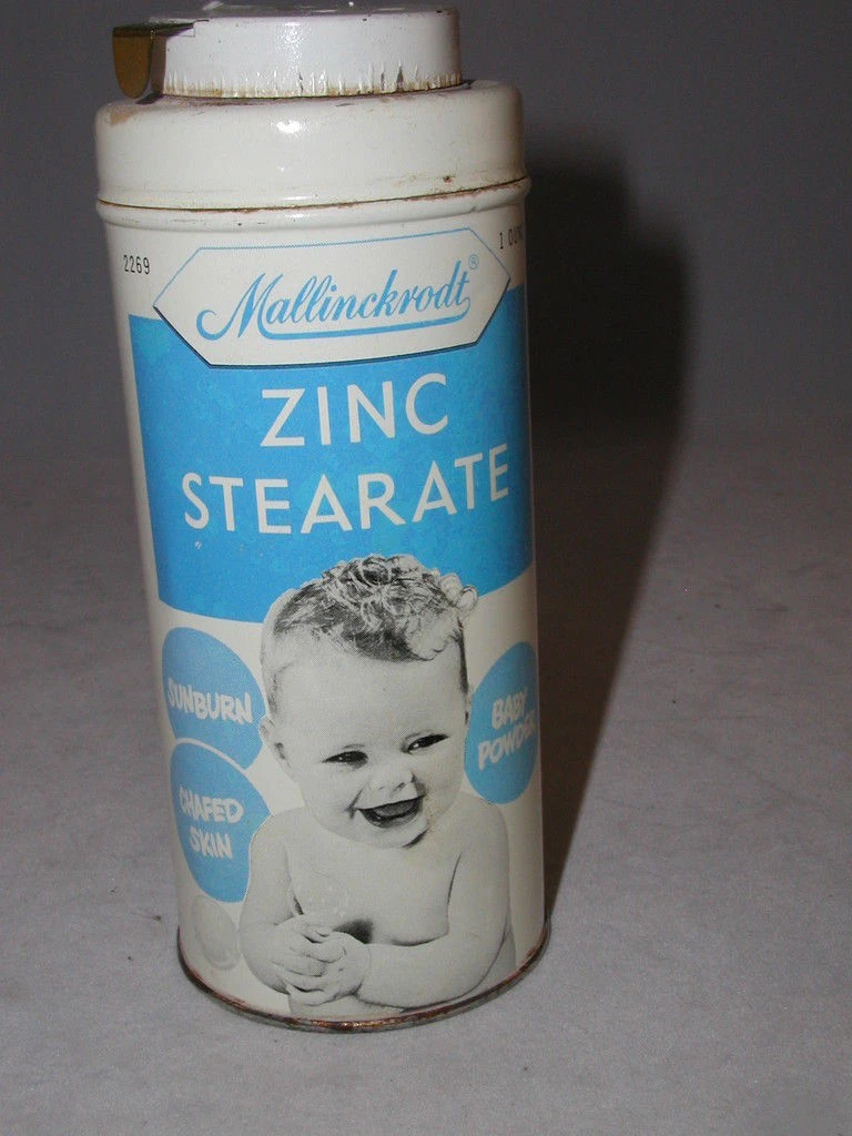 BABY ZINC TALC TALCUM POWDER TIN MALLINCKRODT S-1583