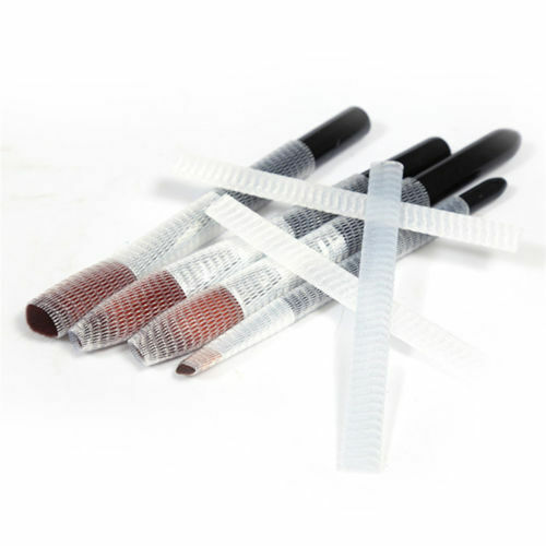 Paquete de 50 protectores de malla para brochas de maquillaje protectores de malla de brocha cosmética F - Imagen 7 de 15