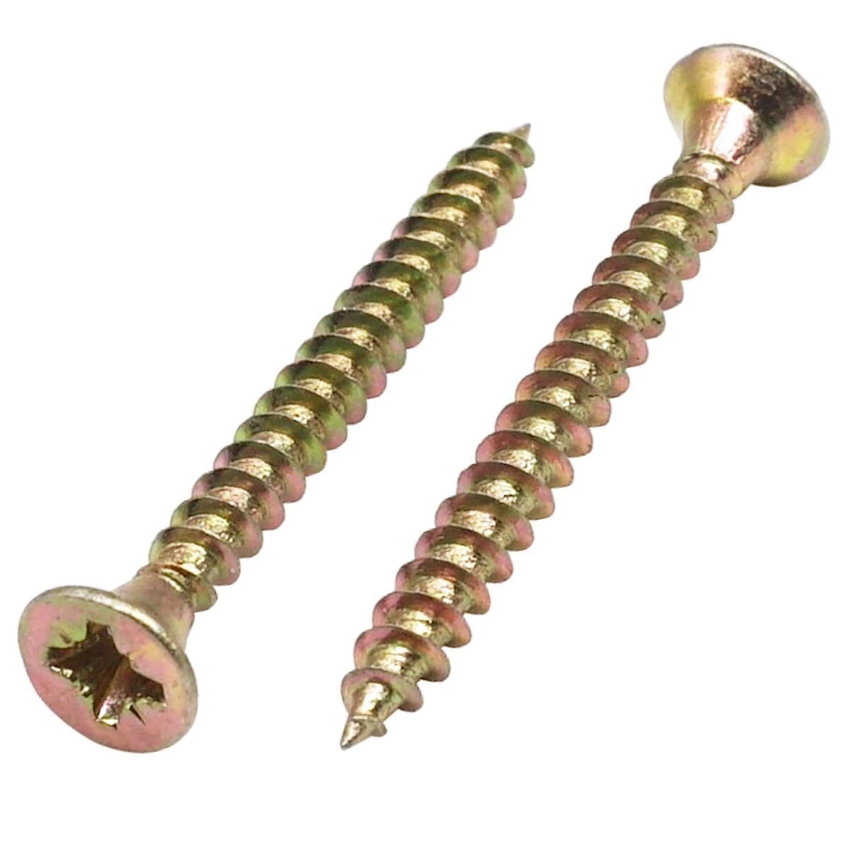 50 PZ. VITI VITE ZINCATE GIALLE PER LEGNO TRUCIOLARE 5x100 mm