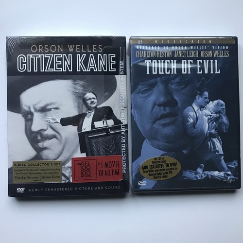 Orson Welles, 2 DVD Lot, Citizen Kane (2 Discs), Touch Of Evil, Factory Sealed - Picture 1 of 6
