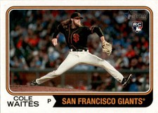2023 Topps Heritage Cole Waites #258 San Francisco Giants
