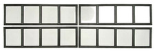 4 Amarr Thames Replacement Inserts for Long Panel Amarr Garage Doors Black