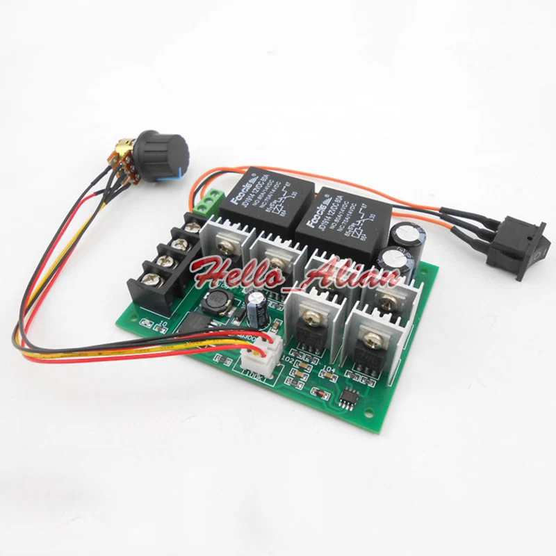 DC12V~48V 18V 24V 36V 60A PWM DC Motor Speed Controller CW CCW Reversible Switch - Image 4 of 4