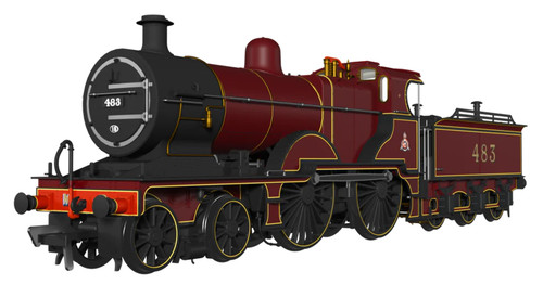 Rapido 974002 Spur O MR 483 4-4-0 483 Midland Railway purpurrot | Condition: New