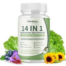 14-in-1 Eye Vitamin Supplement for Vision Health and Optimal Eye Function