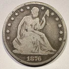 1876-CC Seated Liberty Half Dollar Silver Carson City Great Album Coin