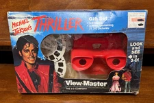 Vintage MICHAEL JACKSON Thriller 1984 View-Master Gift Set in Box Sealed Unused!