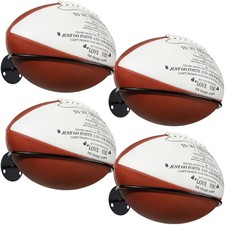 Threan 4 Pcs Football Wall Mount Holder Football Room Decor Basketball Holder...