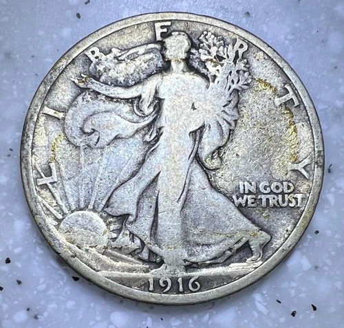 1916 Walking Liberty Half Dollar - VG/F - Nice Coin!!
