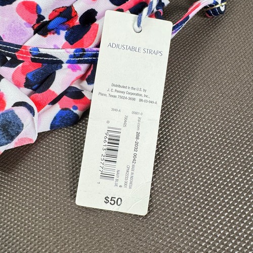 Camiseta sin mangas para mujer Sonnet Shores multicolor floral con correas ajustables talla 6 - Imagen 4 de 6