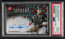 2022 Pristine Popular Demand Red Refractor 4/5 Ivan Rodriguez PSA 10 Auto 02au