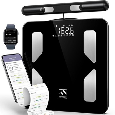Body Weight Scale with BMI & Muscle Mass Analysis - Bluetooth Enabled