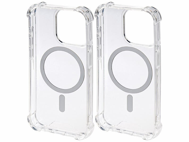Coques transparentes MagSafe iPhone 15 Pro avec aimant puissant anti-choc