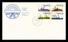 Dr Jim Stamps Canada 10C Ships Setenant Block 1976 First Day Cover