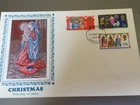 GB STAMPS RARE FIRST DAY COVER 1969 CHRISTMAS SILK ILLUSTRATION